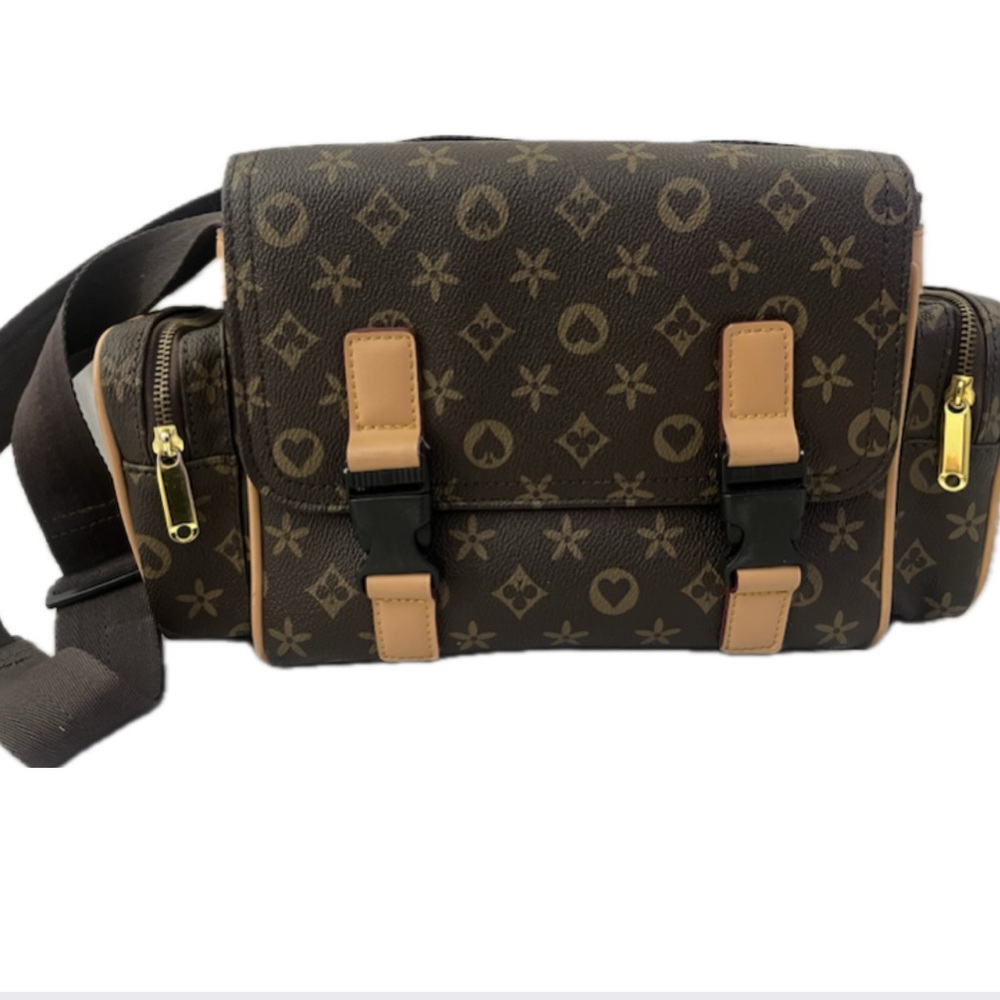 Designer Signature Logo Reporter Bag